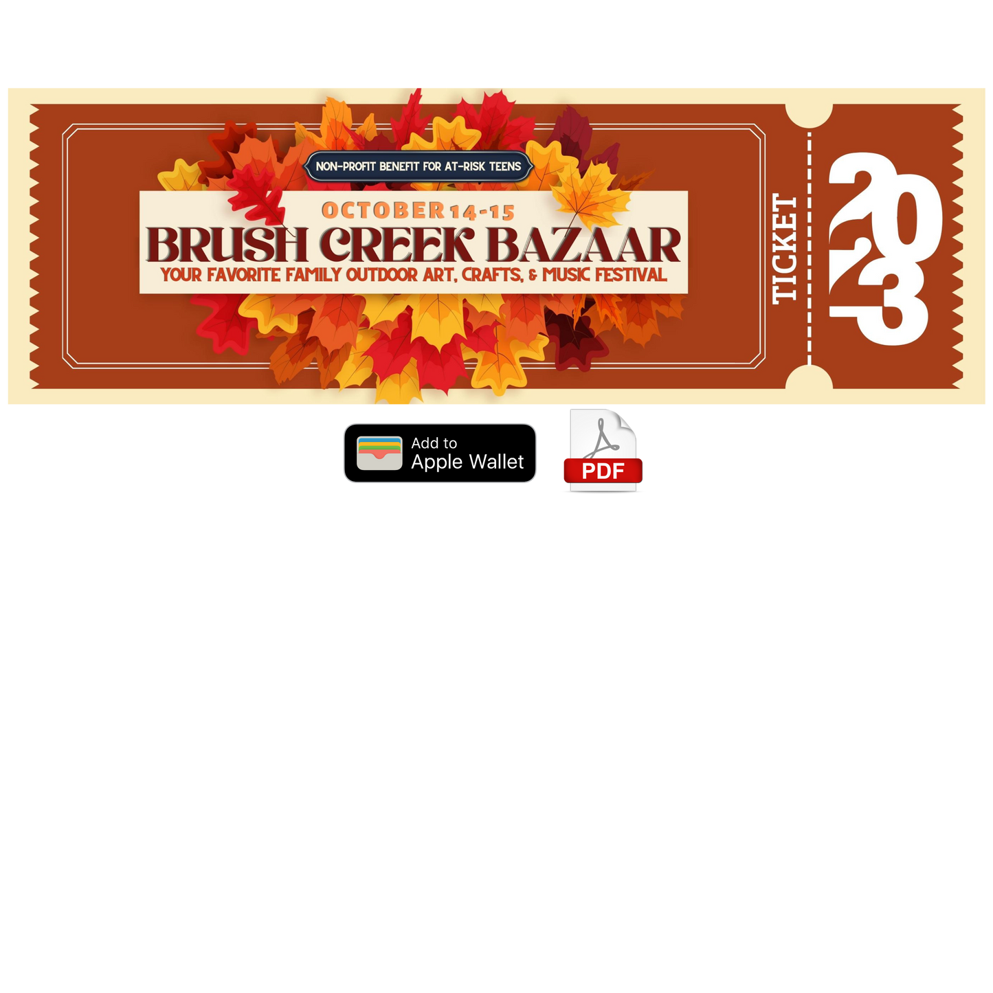 Bazaar Entry Ticket