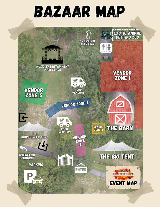 Bazaar Event Map – Tulsa Fall Festival | The Brushcreek Bazaar 2026 ...